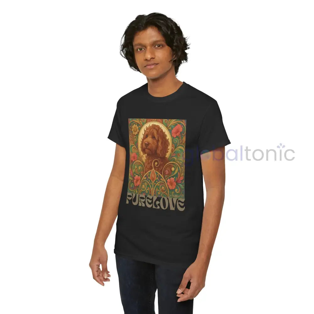 Red Cavapoo (Cavoodle) Vintage Graphic T-Shirt – Unisex Cotton Tee for Dog Lovers T-Shirt