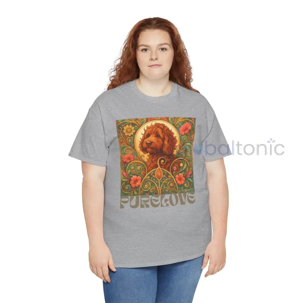 Red Cavapoo (Cavoodle) Vintage Graphic T-Shirt – Unisex Cotton Tee for Dog Lovers T-Shirt