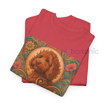 Red Cavapoo (Cavoodle) Vintage Graphic T-Shirt – Unisex Cotton Tee for Dog Lovers T-Shirt