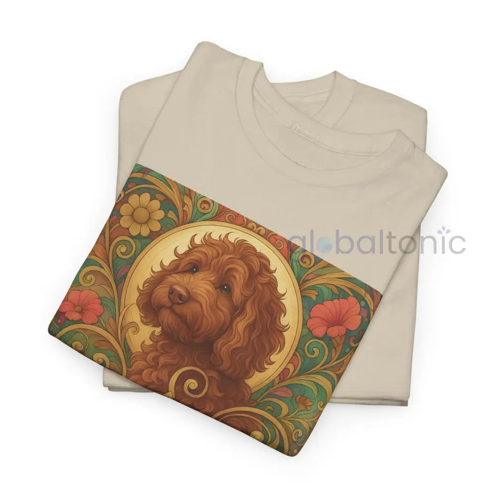 Red Cavapoo (Cavoodle) Vintage Graphic T-Shirt – Unisex Cotton Tee for Dog Lovers T-Shirt