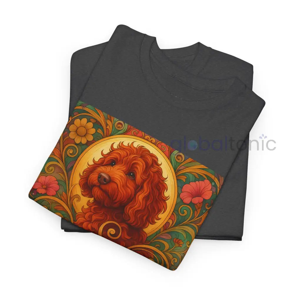 Red Cavapoo (Cavoodle) Vintage Graphic T-Shirt – Unisex Cotton Tee for Dog Lovers T-Shirt