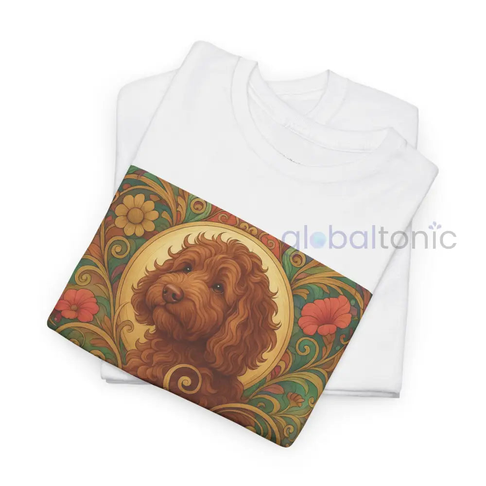 Red Cavapoo (Cavoodle) Vintage Graphic T-Shirt – Unisex Cotton Tee for Dog Lovers T-Shirt