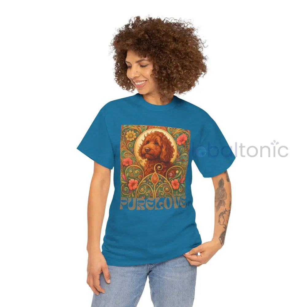 Red Cavapoo (Cavoodle) Vintage Graphic T-Shirt – Unisex Cotton Tee for Dog Lovers T-Shirt