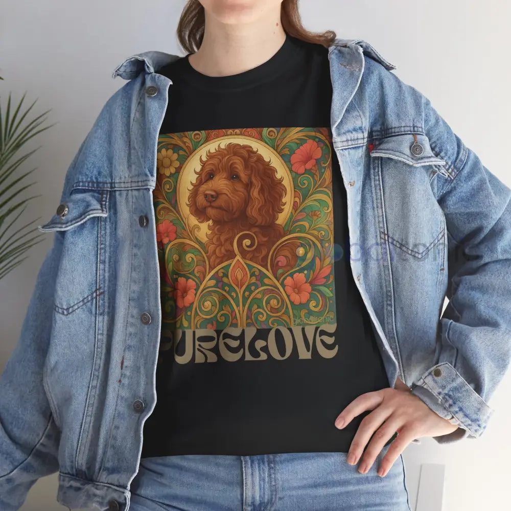 Red Cavapoo (Cavoodle) Vintage Graphic T-Shirt – Unisex Cotton Tee for Dog Lovers T-Shirt