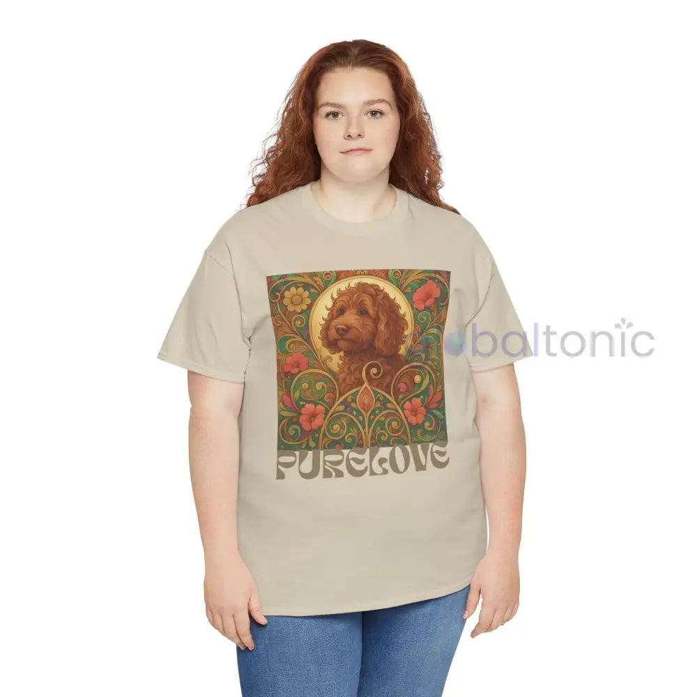 Red Cavapoo (Cavoodle) Vintage Graphic T-Shirt – Unisex Cotton Tee for Dog Lovers T-Shirt