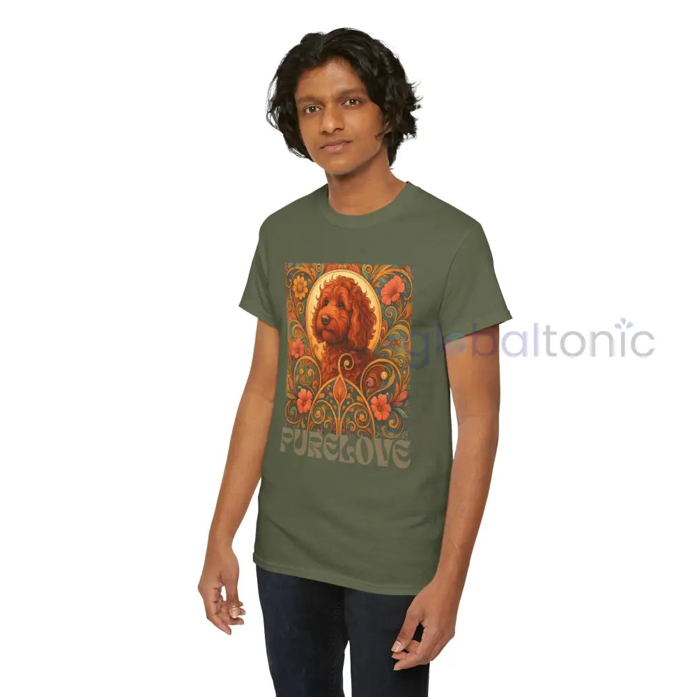 Red Cavapoo (Cavoodle) Vintage Graphic T-Shirt – Unisex Cotton Tee for Dog Lovers T-Shirt