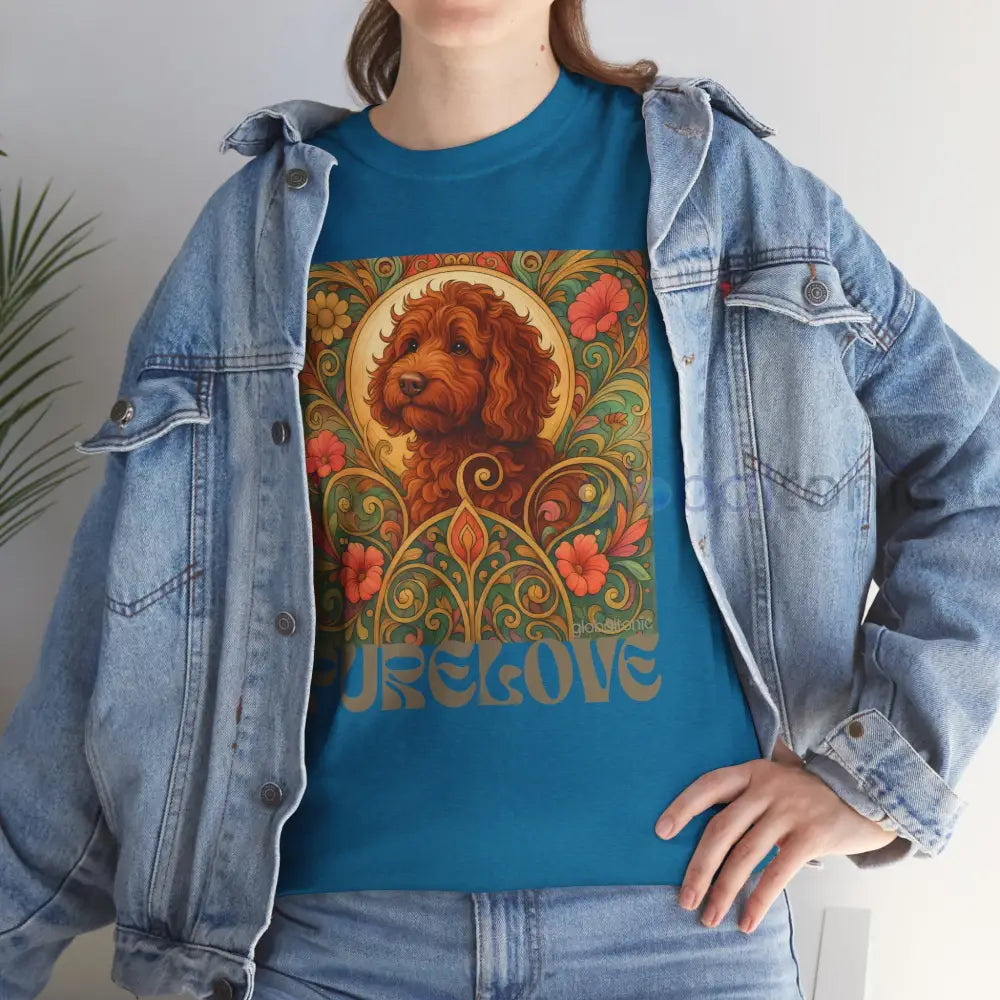 Red Cavapoo (Cavoodle) Vintage Graphic T-Shirt – Unisex Cotton Tee for Dog Lovers T-Shirt