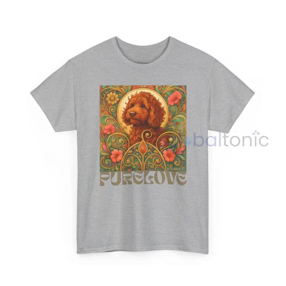 Red Cavapoo (Cavoodle) Vintage Graphic T-Shirt – Unisex Cotton Tee for Dog Lovers T-Shirt