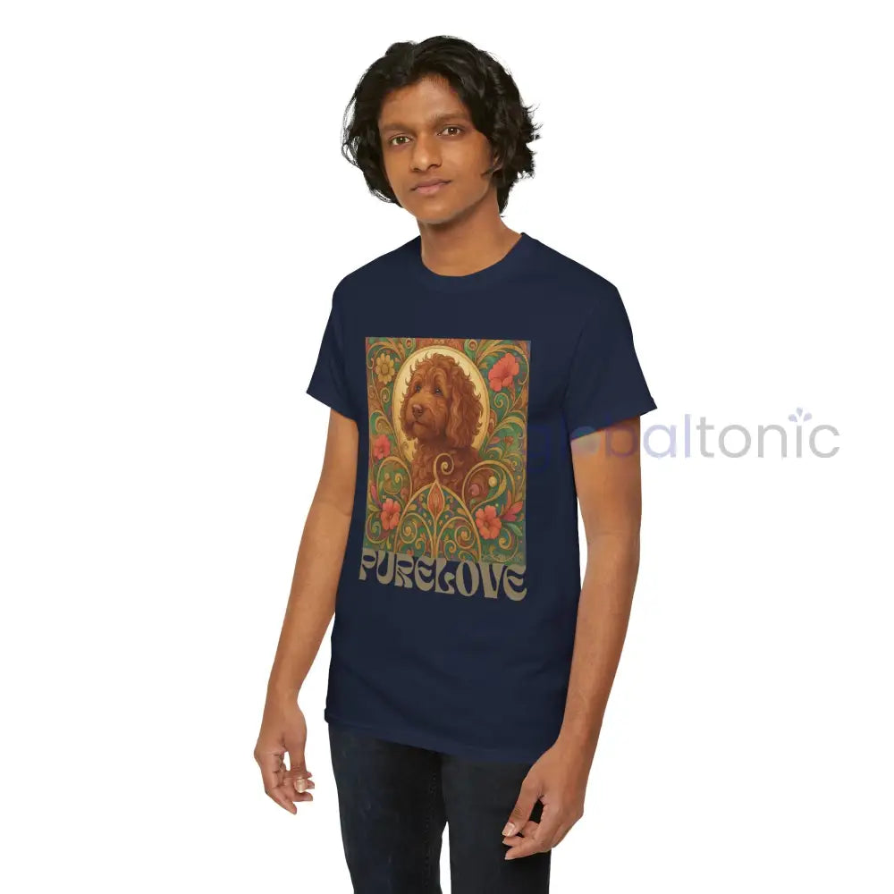 Red Cavapoo (Cavoodle) Vintage Graphic T-Shirt – Unisex Cotton Tee for Dog Lovers T-Shirt