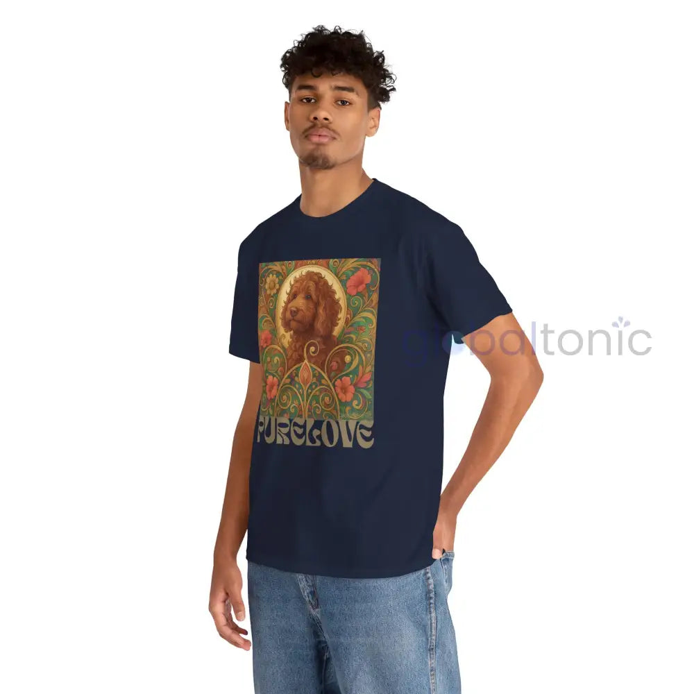 Red Cavapoo (Cavoodle) Vintage Graphic T-Shirt – Unisex Cotton Tee for Dog Lovers T-Shirt