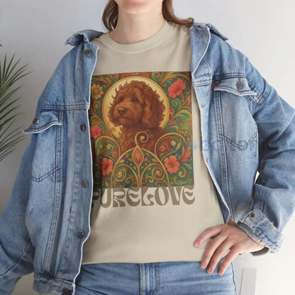 Red Cavapoo (Cavoodle) Vintage Graphic T-Shirt – Unisex Cotton Tee for Dog Lovers T-Shirt