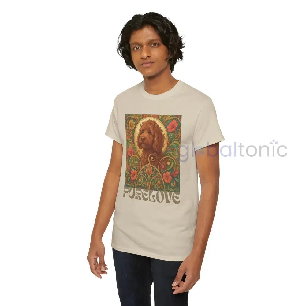 Red Cavapoo (Cavoodle) Vintage Graphic T-Shirt – Unisex Cotton Tee for Dog Lovers T-Shirt