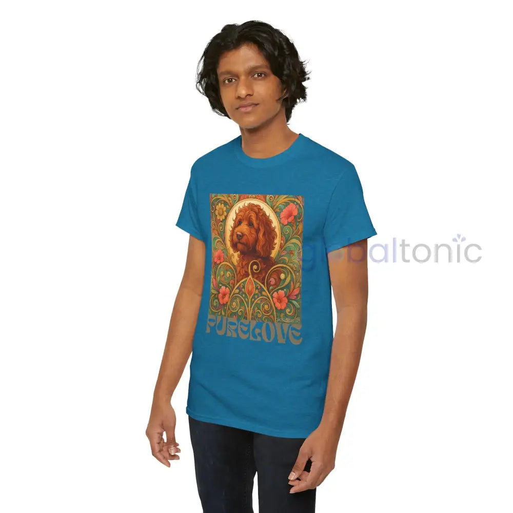 Red Cavapoo (Cavoodle) Vintage Graphic T-Shirt – Unisex Cotton Tee for Dog Lovers T-Shirt