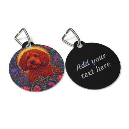 Red Cockapoo (Spoodle) Dog Tag - Vintage Design Gift for Dog Lovers & Pet Owners 1’’ Pets