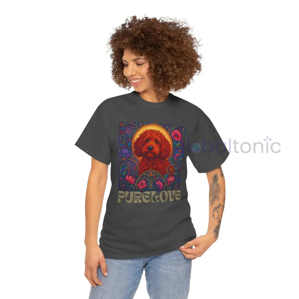 Red Cockapoo (Spoodle) Vintage Graphic T-Shirt – Unisex Cotton Tee for Dog Lovers T-Shirt