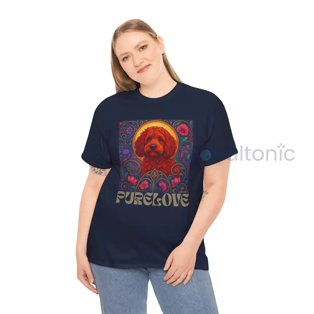 Red Cockapoo (Spoodle) Vintage Graphic T-Shirt – Unisex Cotton Tee for Dog Lovers T-Shirt