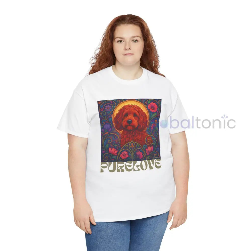Red Cockapoo (Spoodle) Vintage Graphic T-Shirt – Unisex Cotton Tee for Dog Lovers T-Shirt