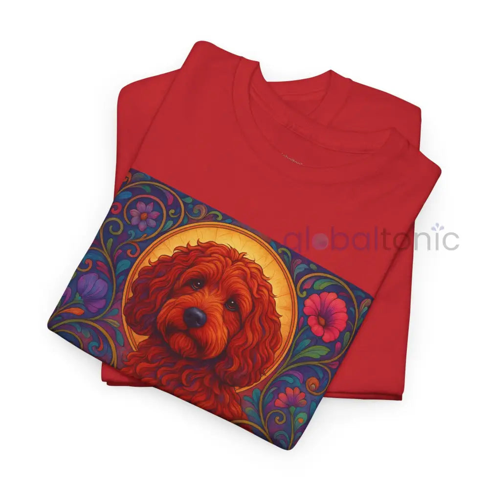 Red Cockapoo (Spoodle) Vintage Graphic T-Shirt – Unisex Cotton Tee for Dog Lovers T-Shirt