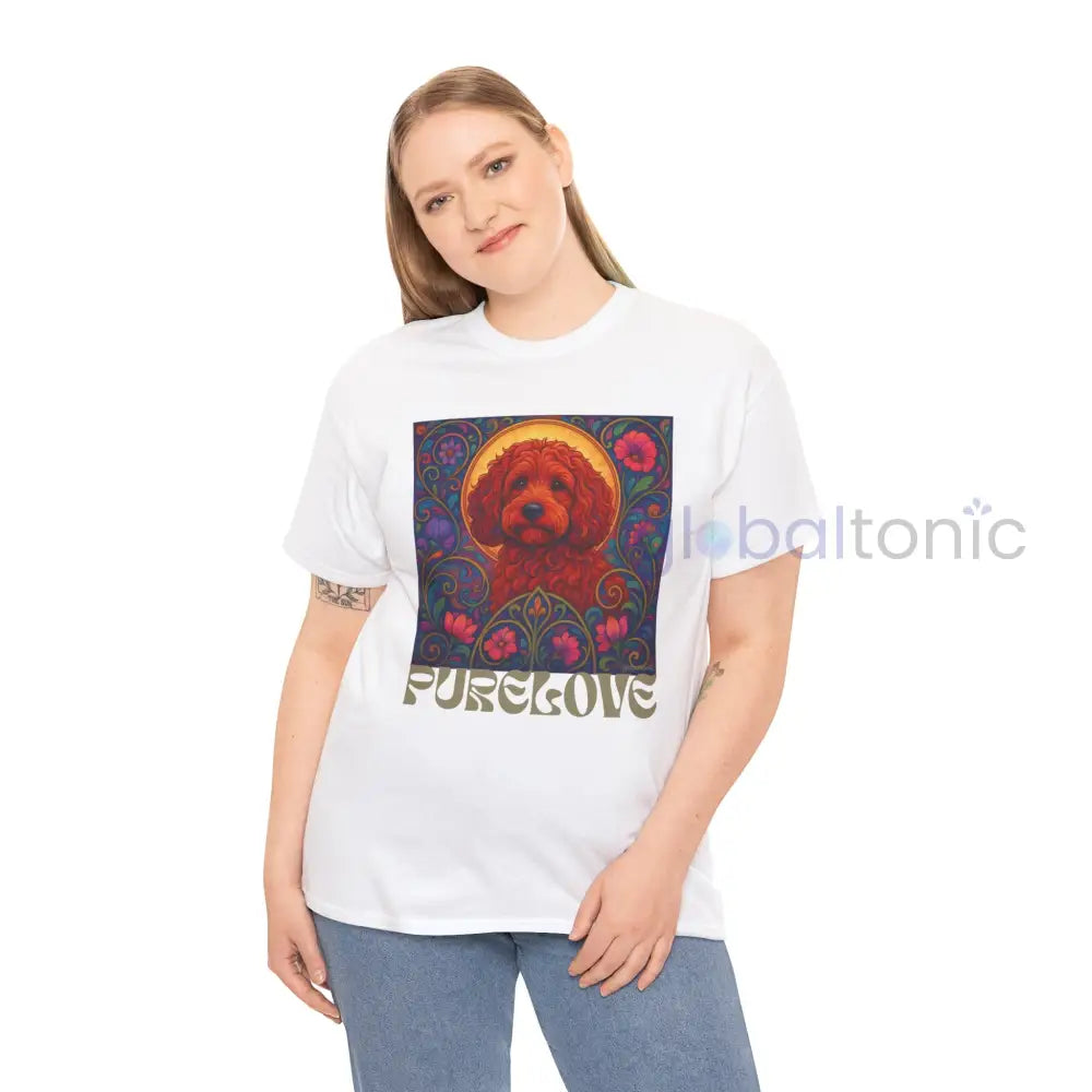 Red Cockapoo (Spoodle) Vintage Graphic T-Shirt – Unisex Cotton Tee for Dog Lovers T-Shirt