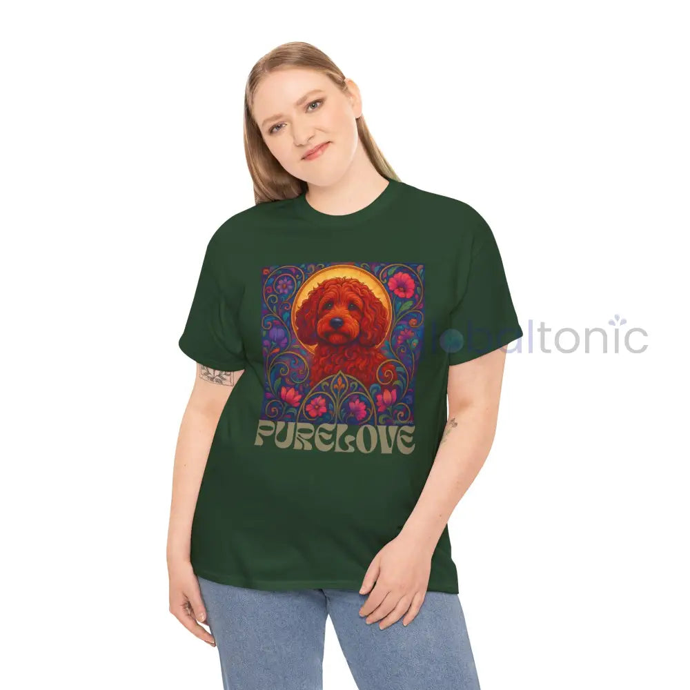 Red Cockapoo (Spoodle) Vintage Graphic T-Shirt – Unisex Cotton Tee for Dog Lovers T-Shirt
