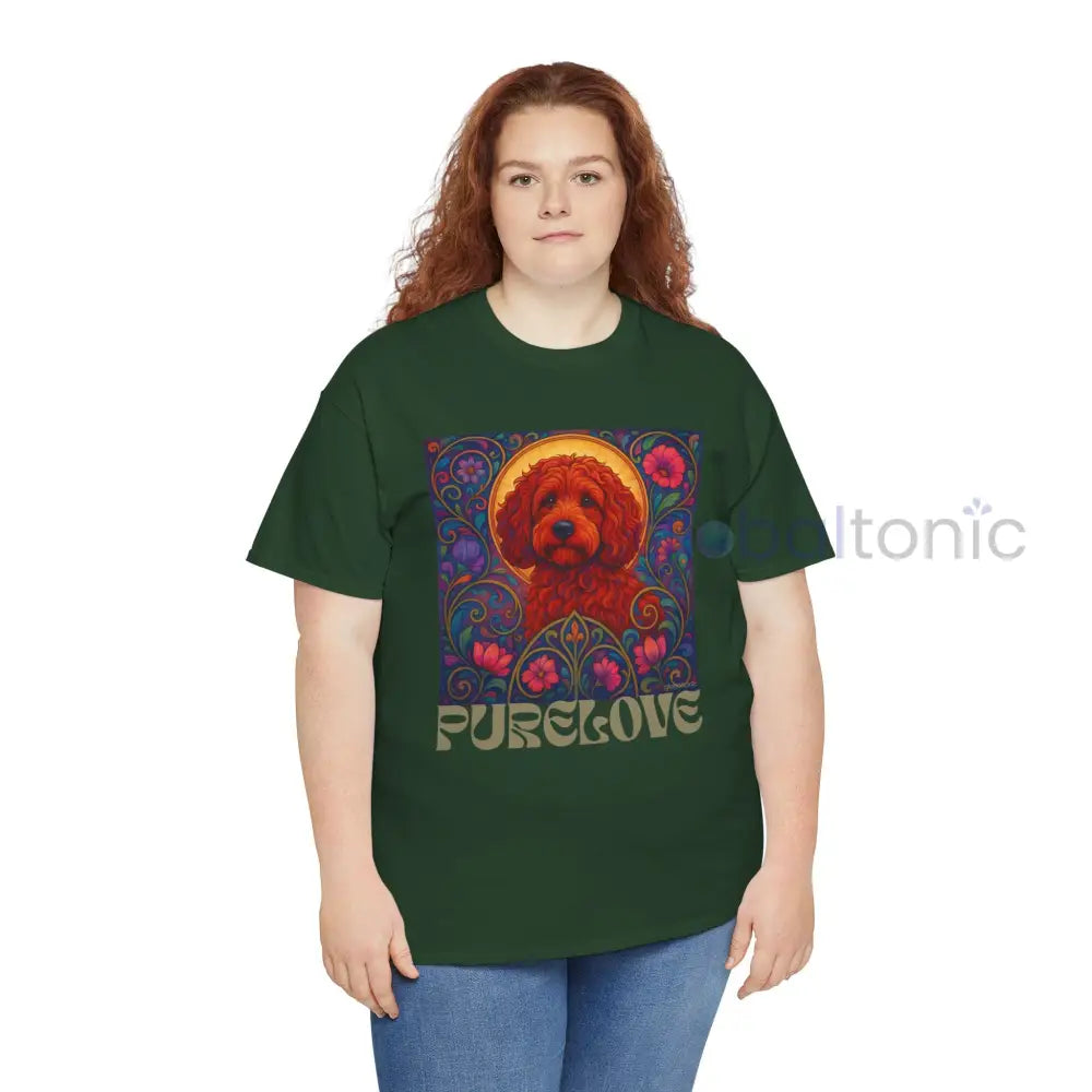 Red Cockapoo (Spoodle) Vintage Graphic T-Shirt – Unisex Cotton Tee for Dog Lovers T-Shirt