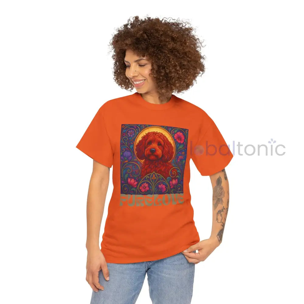 Red Cockapoo (Spoodle) Vintage Graphic T-Shirt – Unisex Cotton Tee for Dog Lovers T-Shirt