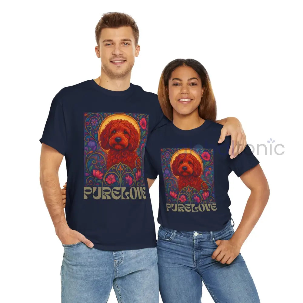 Red Cockapoo (Spoodle) Vintage Graphic T-Shirt – Unisex Cotton Tee for Dog Lovers T-Shirt