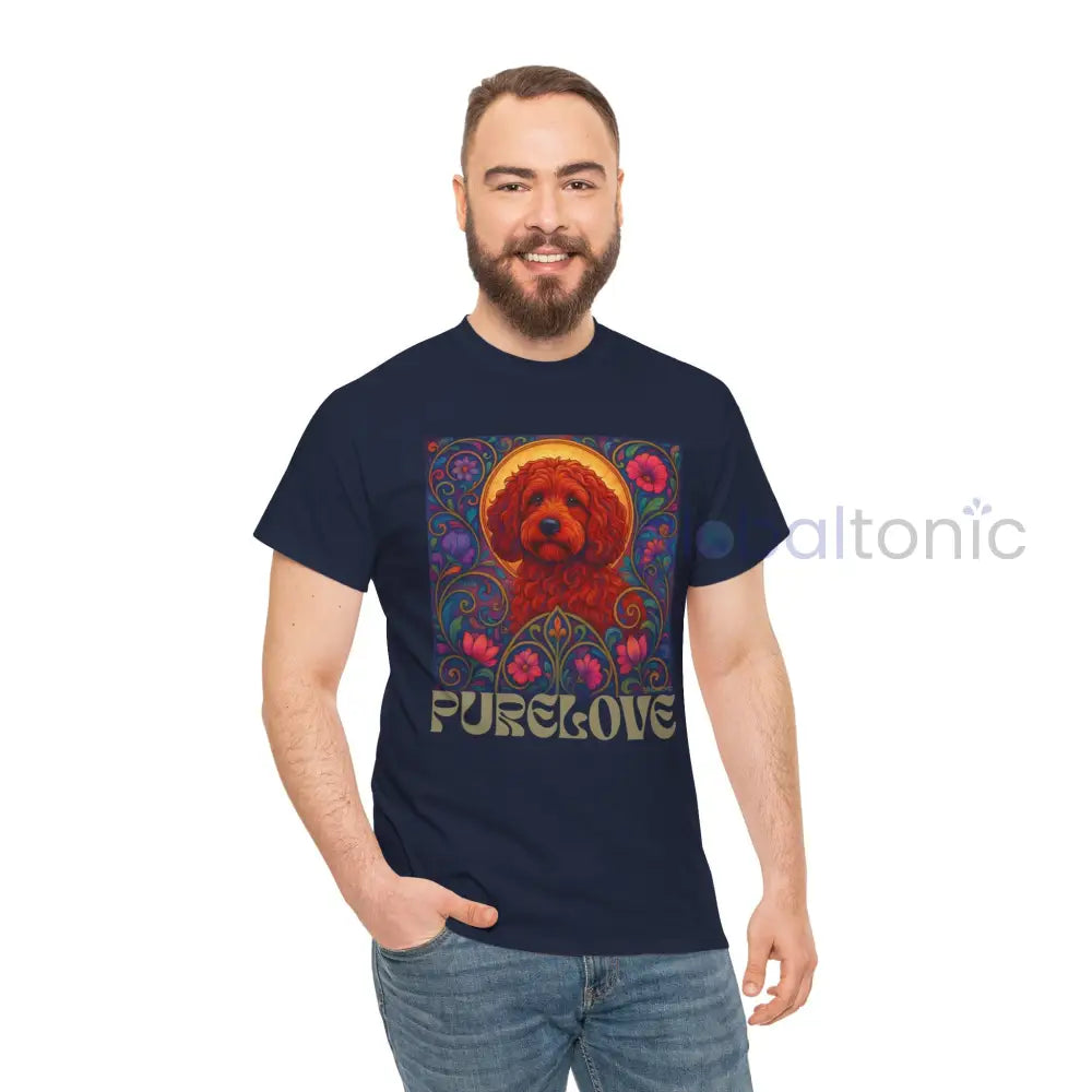 Red Cockapoo (Spoodle) Vintage Graphic T-Shirt – Unisex Cotton Tee for Dog Lovers T-Shirt