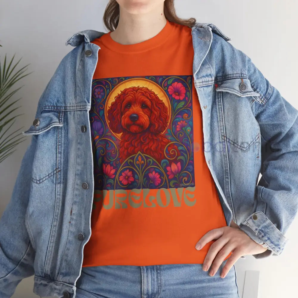 Red Cockapoo (Spoodle) Vintage Graphic T-Shirt – Unisex Cotton Tee for Dog Lovers T-Shirt