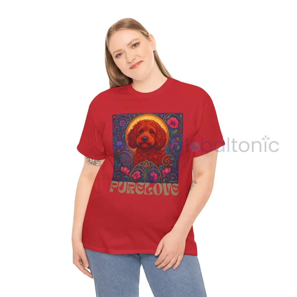 Red Cockapoo (Spoodle) Vintage Graphic T-Shirt – Unisex Cotton Tee for Dog Lovers T-Shirt