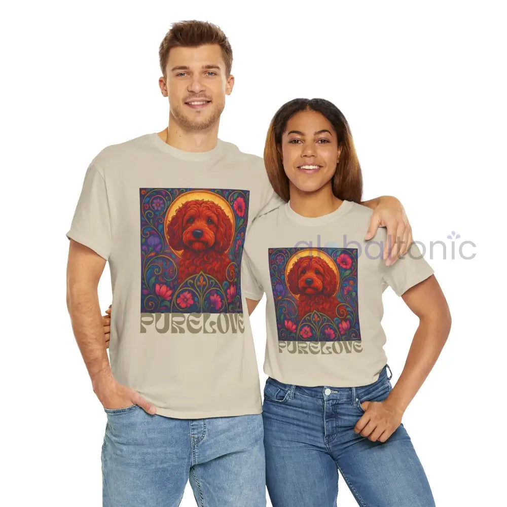 Red Cockapoo (Spoodle) Vintage Graphic T-Shirt – Unisex Cotton Tee for Dog Lovers T-Shirt