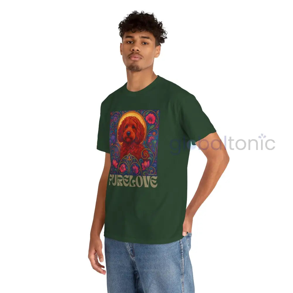 Red Cockapoo (Spoodle) Vintage Graphic T-Shirt – Unisex Cotton Tee for Dog Lovers T-Shirt