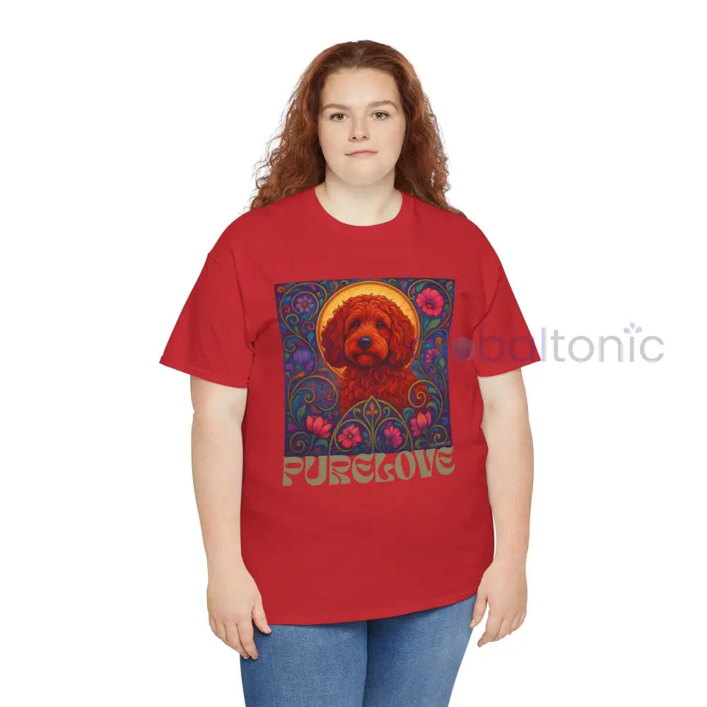 Red Cockapoo (Spoodle) Vintage Graphic T-Shirt – Unisex Cotton Tee for Dog Lovers T-Shirt