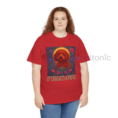 Red Cockapoo (Spoodle) Vintage Graphic T-Shirt – Unisex Cotton Tee for Dog Lovers T-Shirt