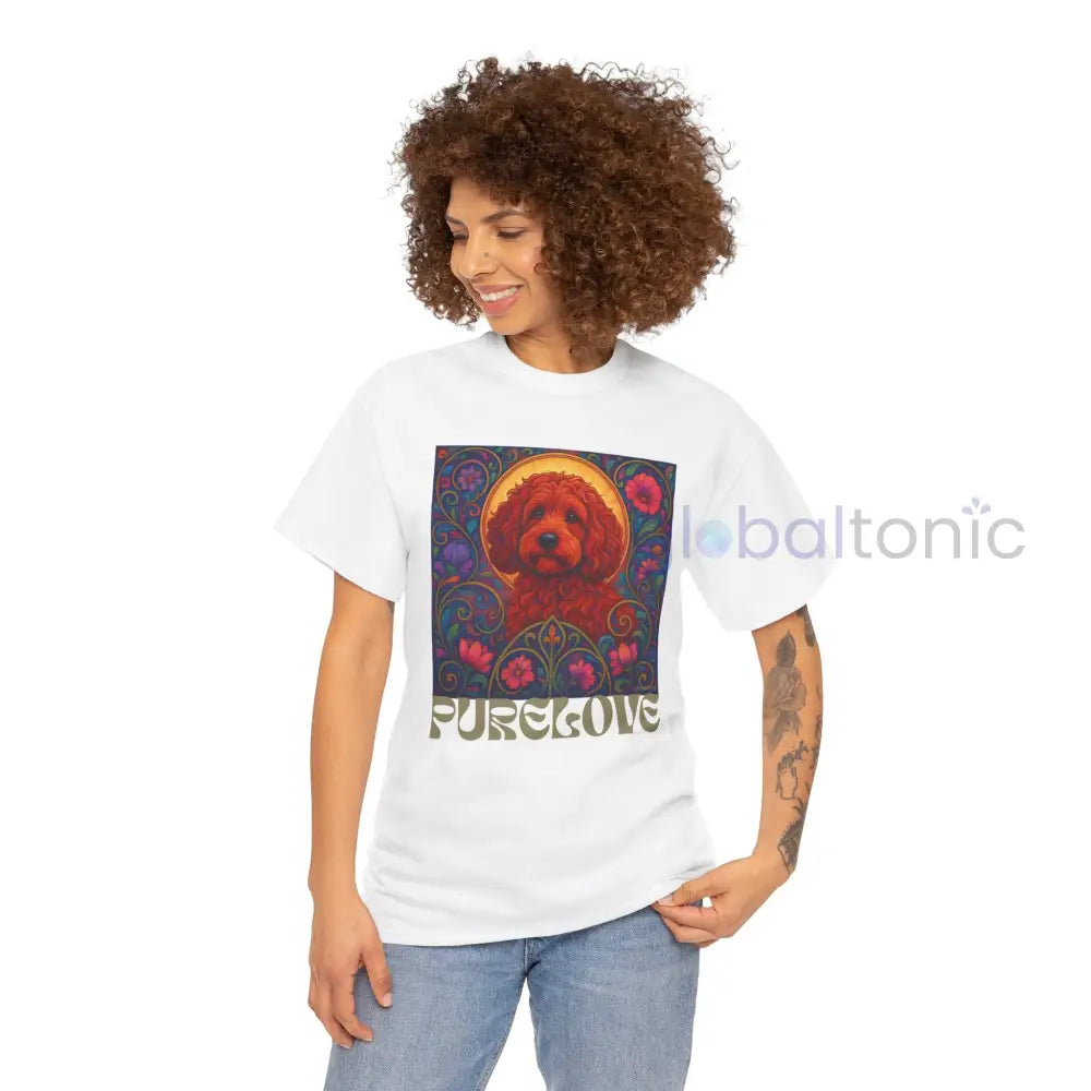 Red Cockapoo (Spoodle) Vintage Graphic T-Shirt – Unisex Cotton Tee for Dog Lovers T-Shirt