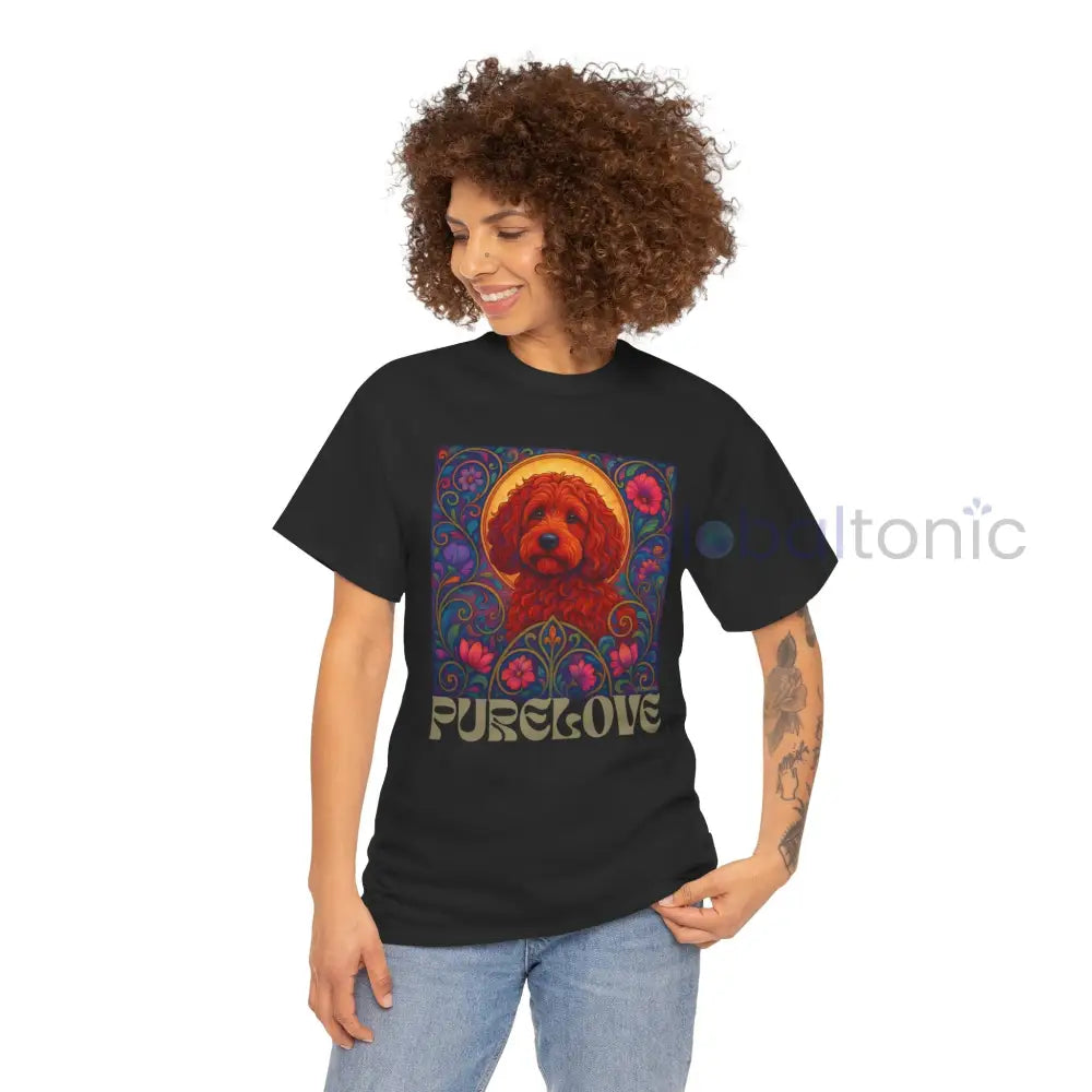 Red Cockapoo (Spoodle) Vintage Graphic T-Shirt – Unisex Cotton Tee for Dog Lovers T-Shirt