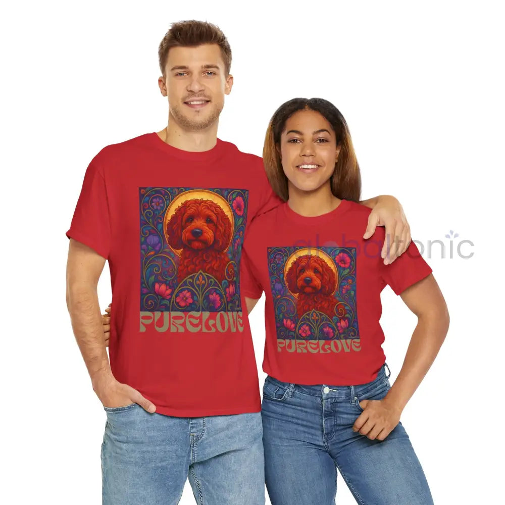 Red Cockapoo (Spoodle) Vintage Graphic T-Shirt – Unisex Cotton Tee for Dog Lovers T-Shirt