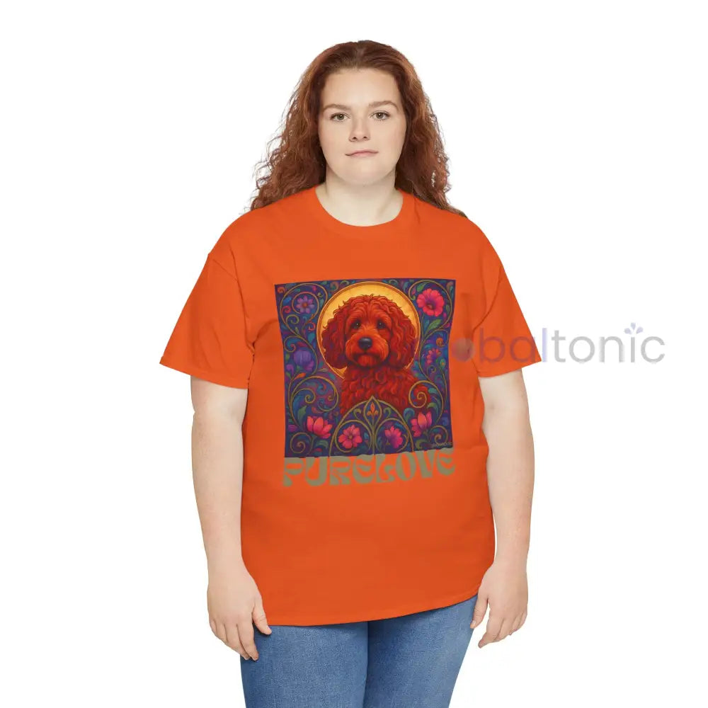 Red Cockapoo (Spoodle) Vintage Graphic T-Shirt – Unisex Cotton Tee for Dog Lovers T-Shirt