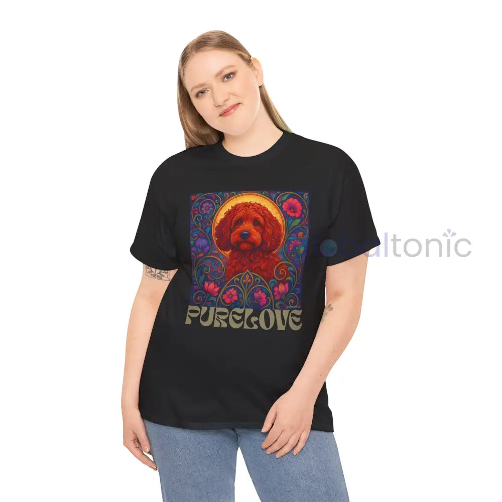 Red Cockapoo (Spoodle) Vintage Graphic T-Shirt – Unisex Cotton Tee for Dog Lovers T-Shirt