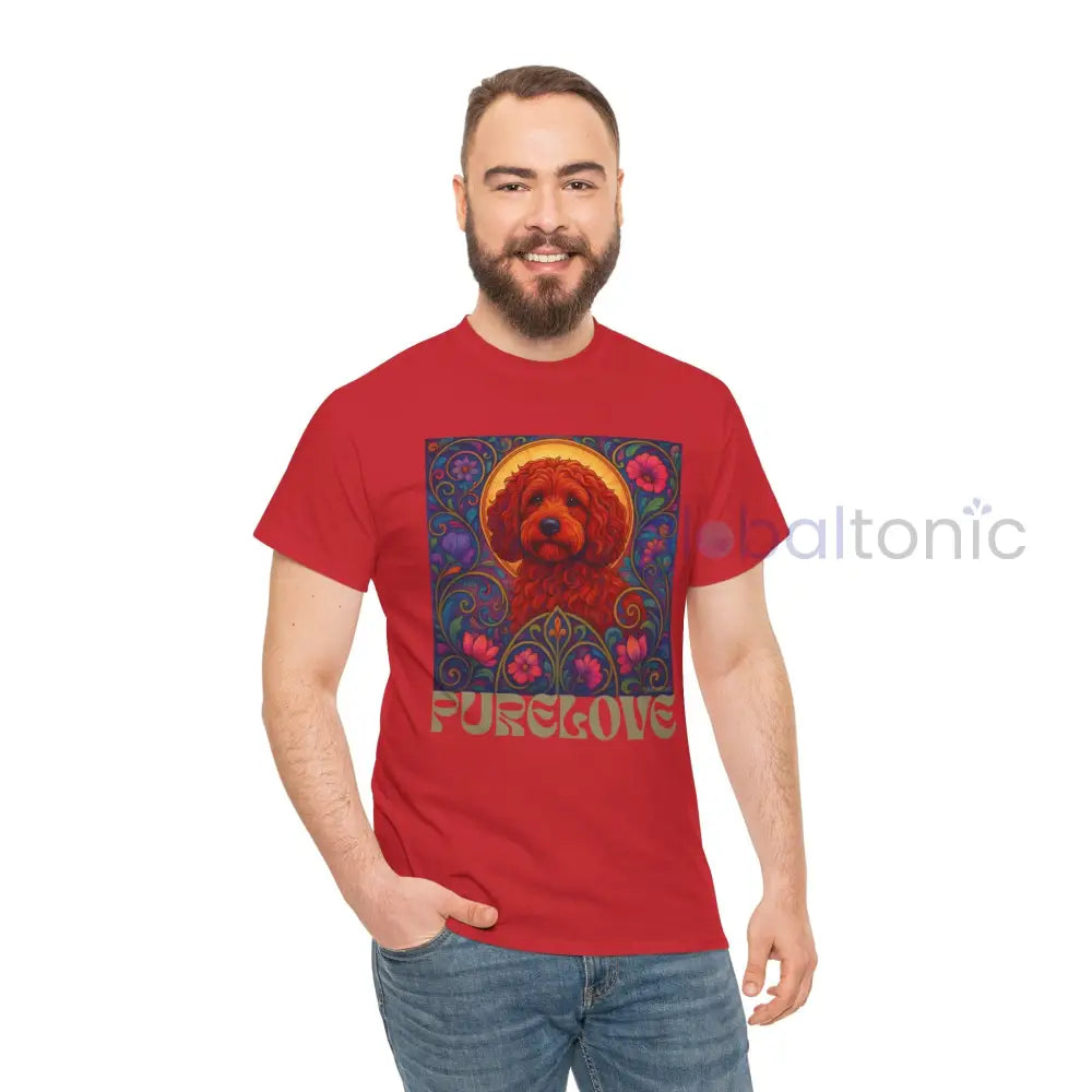 Red Cockapoo (Spoodle) Vintage Graphic T-Shirt – Unisex Cotton Tee for Dog Lovers T-Shirt