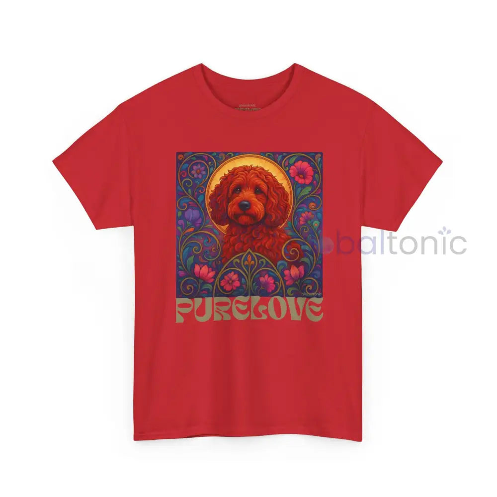 Red Cockapoo (Spoodle) Vintage Graphic T-Shirt – Unisex Cotton Tee for Dog Lovers T-Shirt