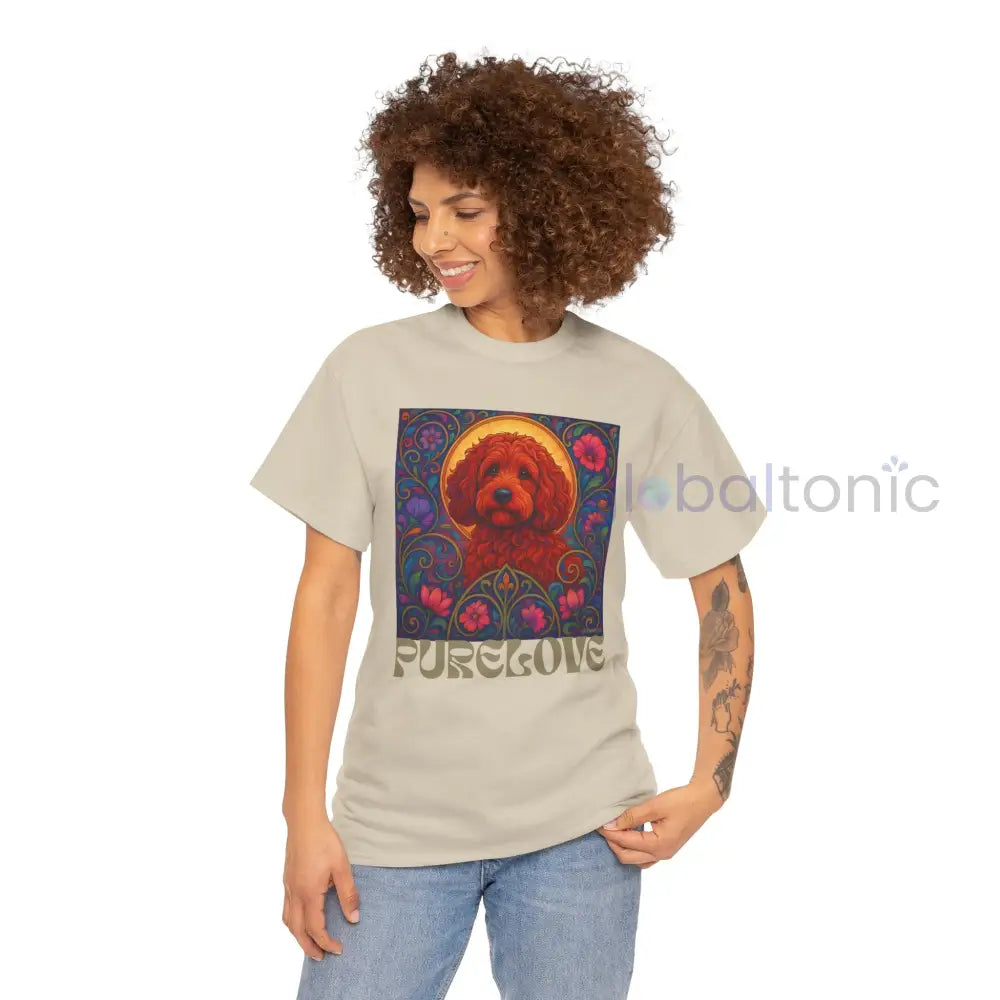 Red Cockapoo (Spoodle) Vintage Graphic T-Shirt – Unisex Cotton Tee for Dog Lovers T-Shirt