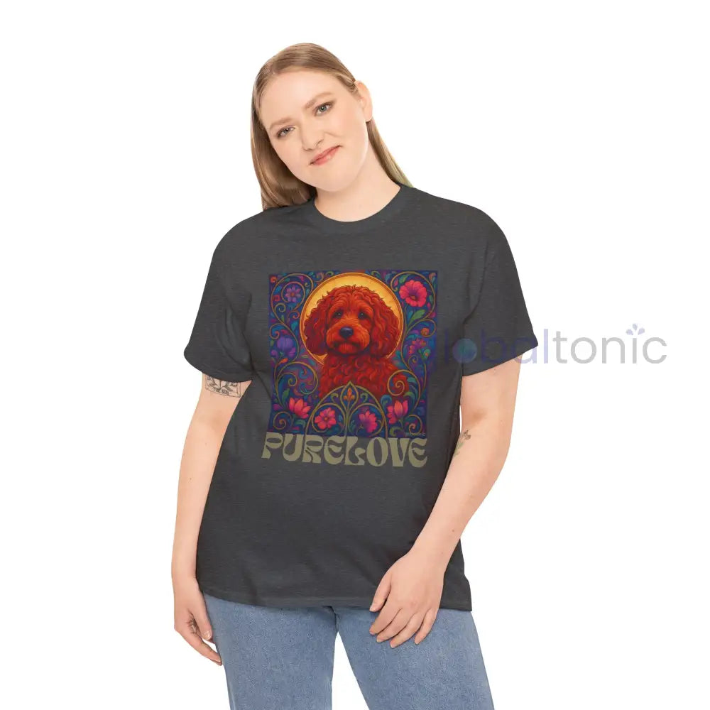 Red Cockapoo (Spoodle) Vintage Graphic T-Shirt – Unisex Cotton Tee for Dog Lovers T-Shirt