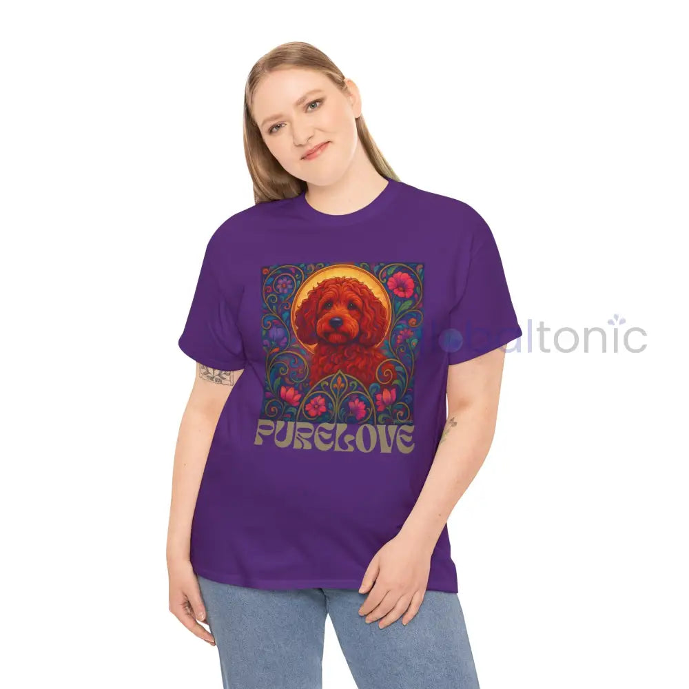 Red Cockapoo (Spoodle) Vintage Graphic T-Shirt – Unisex Cotton Tee for Dog Lovers T-Shirt