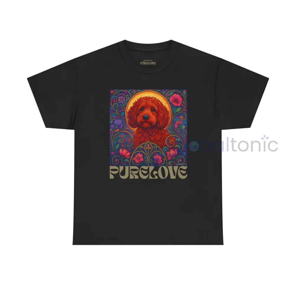 Red Cockapoo (Spoodle) Vintage Graphic T-Shirt – Unisex Cotton Tee for Dog Lovers Black / S T-Shirt