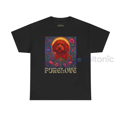 Red Cockapoo (Spoodle) Vintage Graphic T-Shirt – Unisex Cotton Tee for Dog Lovers Black / S T-Shirt