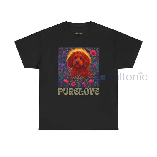 Red Cockapoo (Spoodle) Vintage Graphic T-Shirt – Unisex Cotton Tee for Dog Lovers Black / S T-Shirt