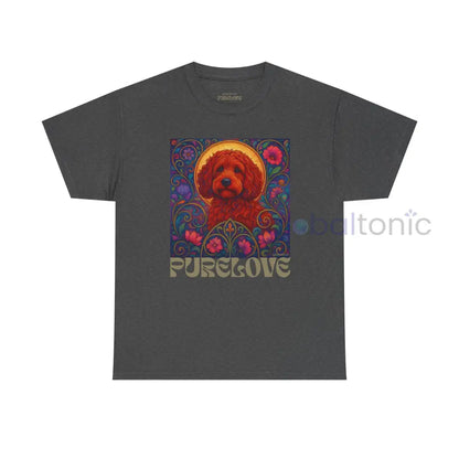 Red Cockapoo (Spoodle) Vintage Graphic T-Shirt – Unisex Cotton Tee for Dog Lovers Dark Heather / S T-Shirt