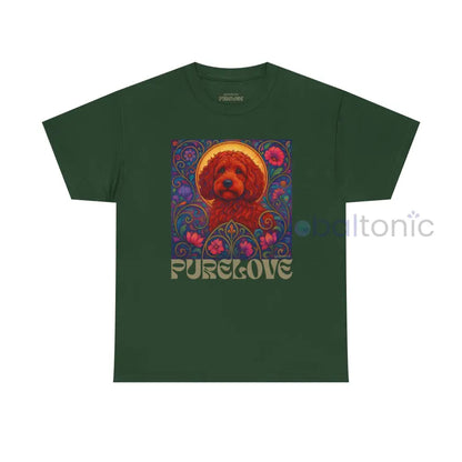 Red Cockapoo (Spoodle) Vintage Graphic T-Shirt – Unisex Cotton Tee for Dog Lovers Forest Green / S T-Shirt