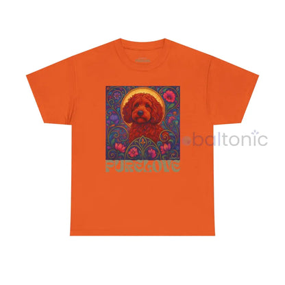 Red Cockapoo (Spoodle) Vintage Graphic T-Shirt – Unisex Cotton Tee for Dog Lovers Orange / S T-Shirt